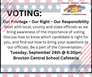 Community Conversation: Voting @ Brocton Central School